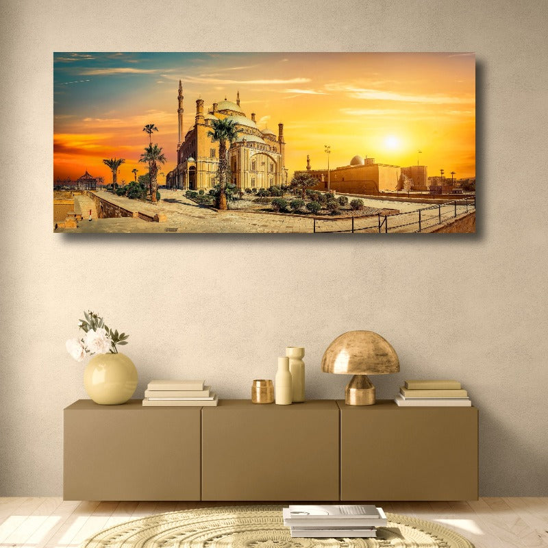 The great Mosque of Muhammad Ali Pasha in Cairo Egypt-Canvas Wall Art