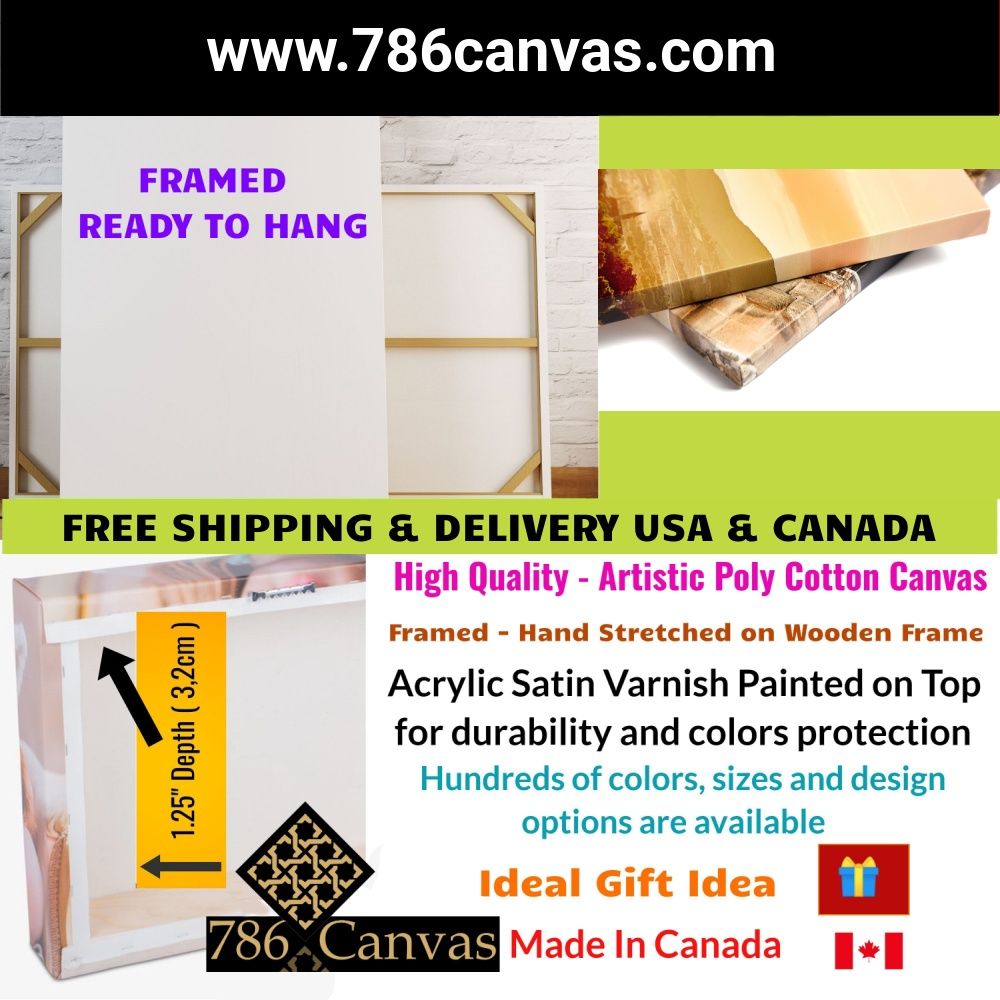 Masjid Al Aqsa - Framed Islamic Canvas Giclée Fine Art