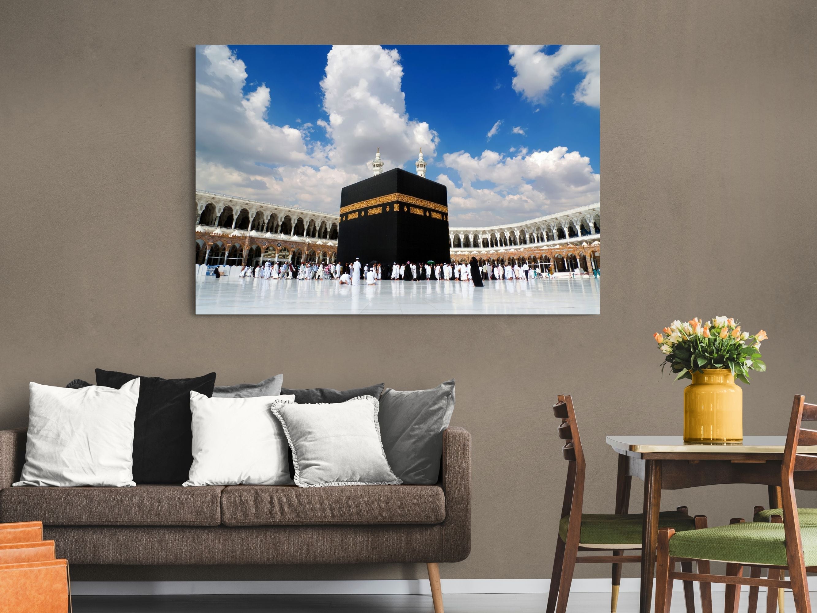 Khana Kaaba-Framed Islamic Wall Decor-Giclée Fine Art On Canvas
