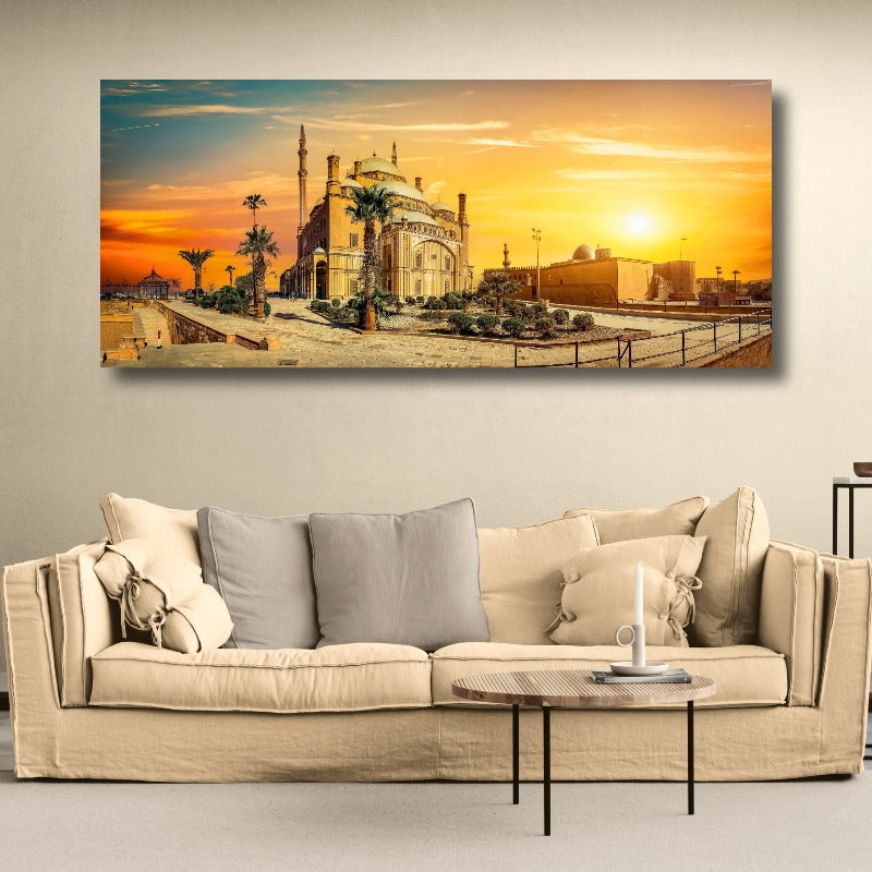 The great Mosque of Muhammad Ali Pasha in Cairo Egypt-Canvas Wall Art