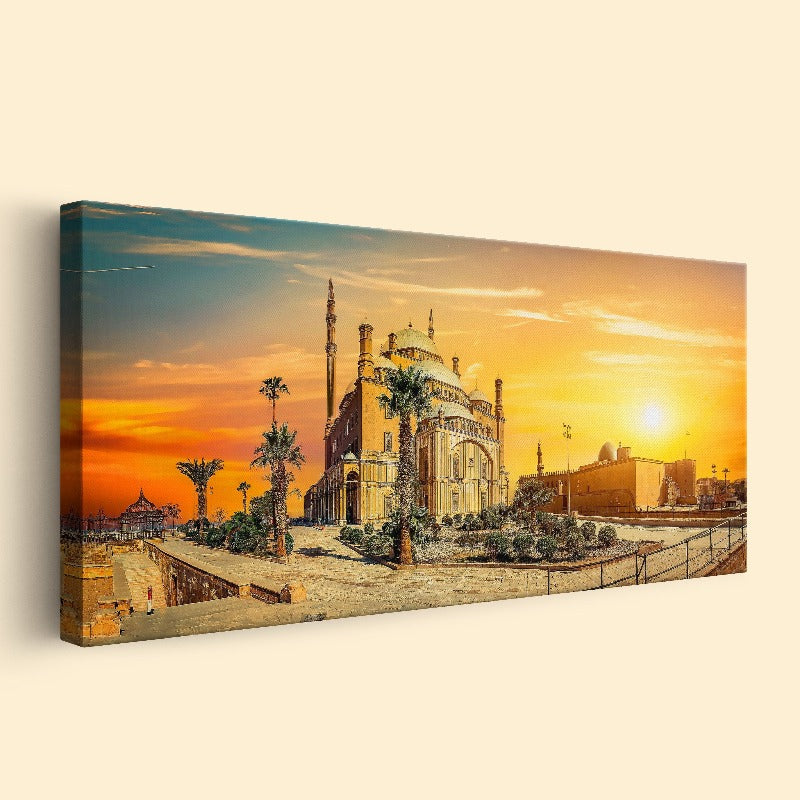 The great Mosque of Muhammad Ali Pasha in Cairo Egypt-Canvas Wall Art