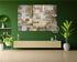 99 Names of Allah-Framed Islamic Wall Decor-Giclée Fine Art On Canvas