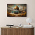 Ancient Masjid Al Aqsa - Framed Islamic Canvas Giclée Fine Art Print, Gifts for Muslims