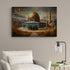 Ancient Masjid Al Aqsa - Framed Islamic Canvas Giclée Fine Art Print, Gifts for Muslims