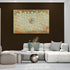 99 Names of Allah - Framed Islamic Canvas Giclée Fine Art Print, Gifts for Muslims