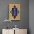 Loh e Qurani - Framed Islamic Canvas Giclée Fine Art Print, Gifts for Muslims in blue and gold