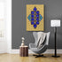 Loh e Qurani - Framed Islamic Canvas Giclée Fine Art Print, Gifts for Muslims in blue and gold