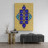 Loh e Qurani - Framed Islamic Canvas Giclée Fine Art Print, Gifts for Muslims in blue and gold