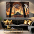 Blue Mosque-Framed Islamic Wall Decor-Giclée Fine Art On Canvas