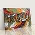 Surah Ar Rahman - Framed Islamic Canvas Print in fall colors green orange  Gifts for Muslims