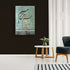 Bismillah - Framed Islamic Canvas Giclée Fine Art Print, Gifts for Muslims in green and brown