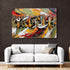 Surah Ar Rahman - Framed Islamic Canvas Print in fall colors green orange  Gifts for Muslims