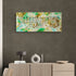 Framed Islamic canvas wall art featuring 4 Quls in elegant calligraphy, perfect for home or office decor