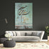 Bismillah - Framed Islamic Canvas Giclée Fine Art Print, Gifts for Muslims in green and brown