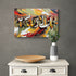 Surah Ar Rahman - Framed Islamic Canvas Print in fall colors green orange  Gifts for Muslims